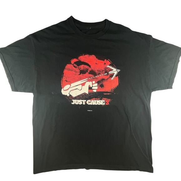 Just Cause 3 Video Game Promo T-Shirt Black XL Rico Rodriguez Square Enix Tee - Picture 1 of 4